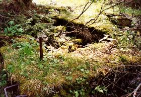 Fundament der Windenstation des Bremsberg I
