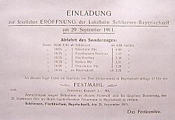 Einladung zur Erffnung 1911